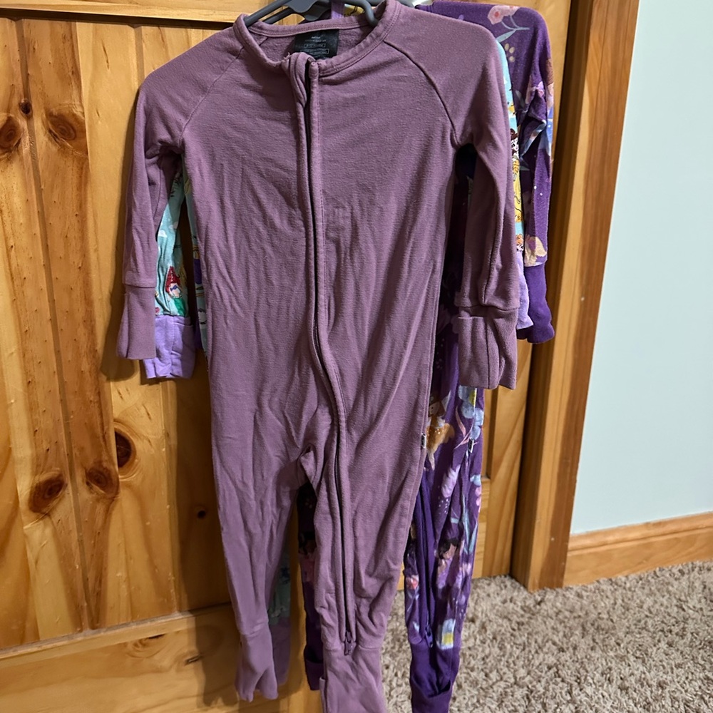Little Sleepies Lavender Kids One Piece